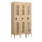Salsbury Industries 1 Tier Vented Locker, 36"Wx66"Hx12"D, 3 Door, Tan, Unassembled 71352TN-U - alternate 1